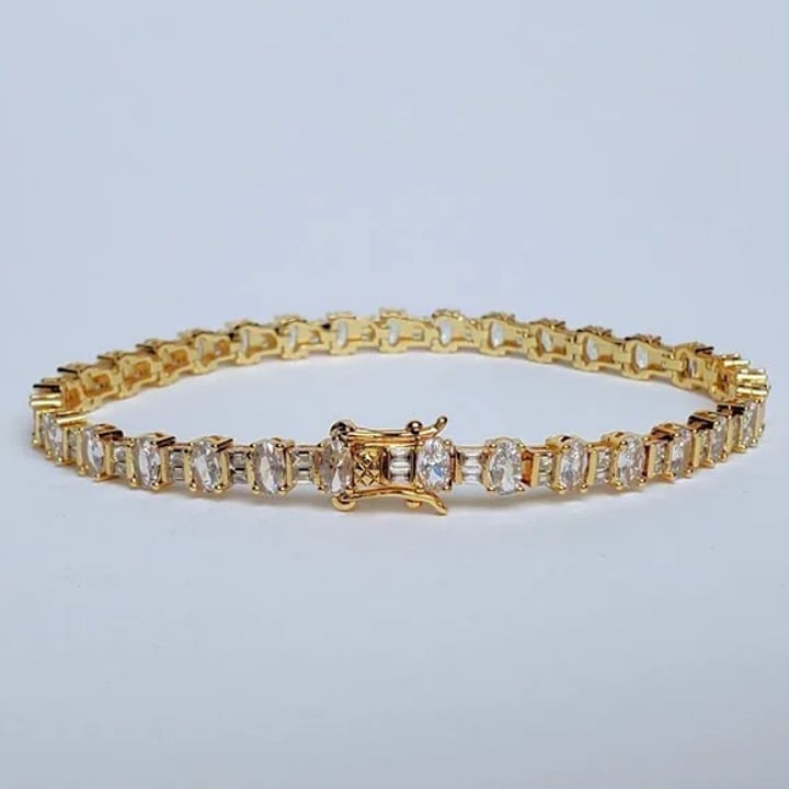 2ct Diamond 8 Womens 14K Gold Tennis Bracelet Ladies 14 Karat Silver Jewelry