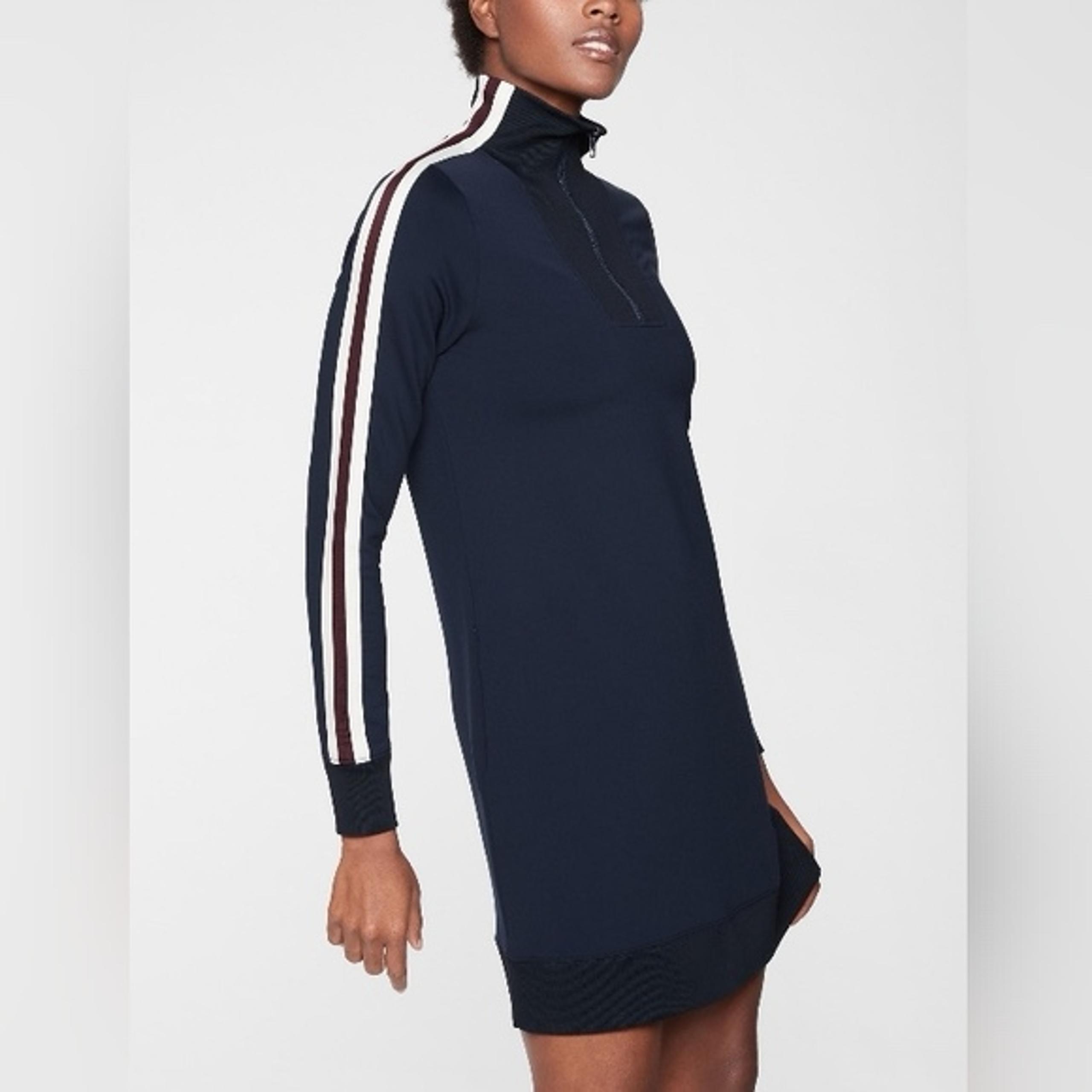 Athleta XS Circa Track Sweatshirt Dress