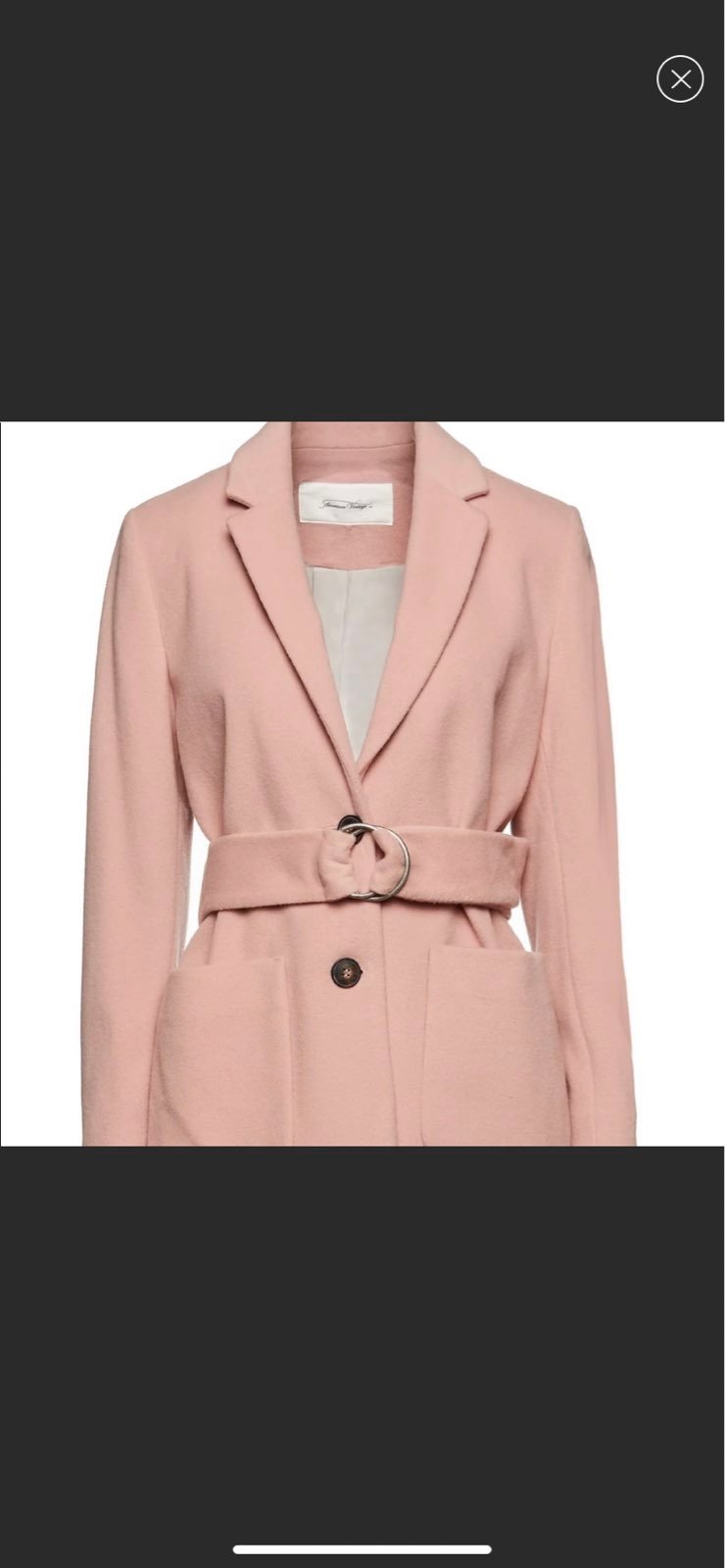 American Vintage Wool Pink Blazer Jacket