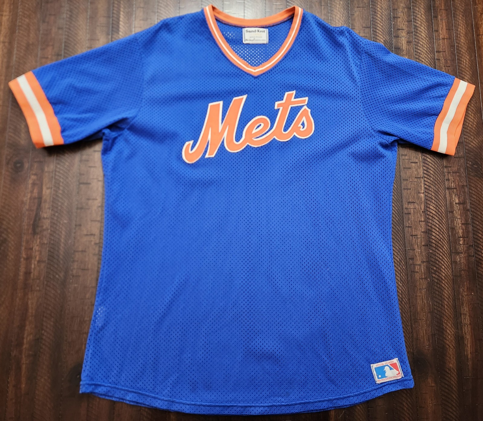 Vintage Sand-Knit New York Mets Jersey Mens XL Blue 1980s. Very good condition.