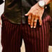 Topman Slim Fit Striped Pants.
