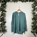 Lululemon Athletic Pima Cotton Side Cinch Long Sleeve Shirt Tidewater Size 14