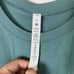 Lululemon Athletic Pima Cotton Side Cinch Long Sleeve Shirt Tidewater Size 14