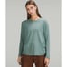 Lululemon Athletic Pima Cotton Side Cinch Long Sleeve Shirt Tidewater Size 14