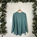 Lululemon Athletic Pima Cotton Side Cinch Long Sleeve Shirt Tidewater Size 14