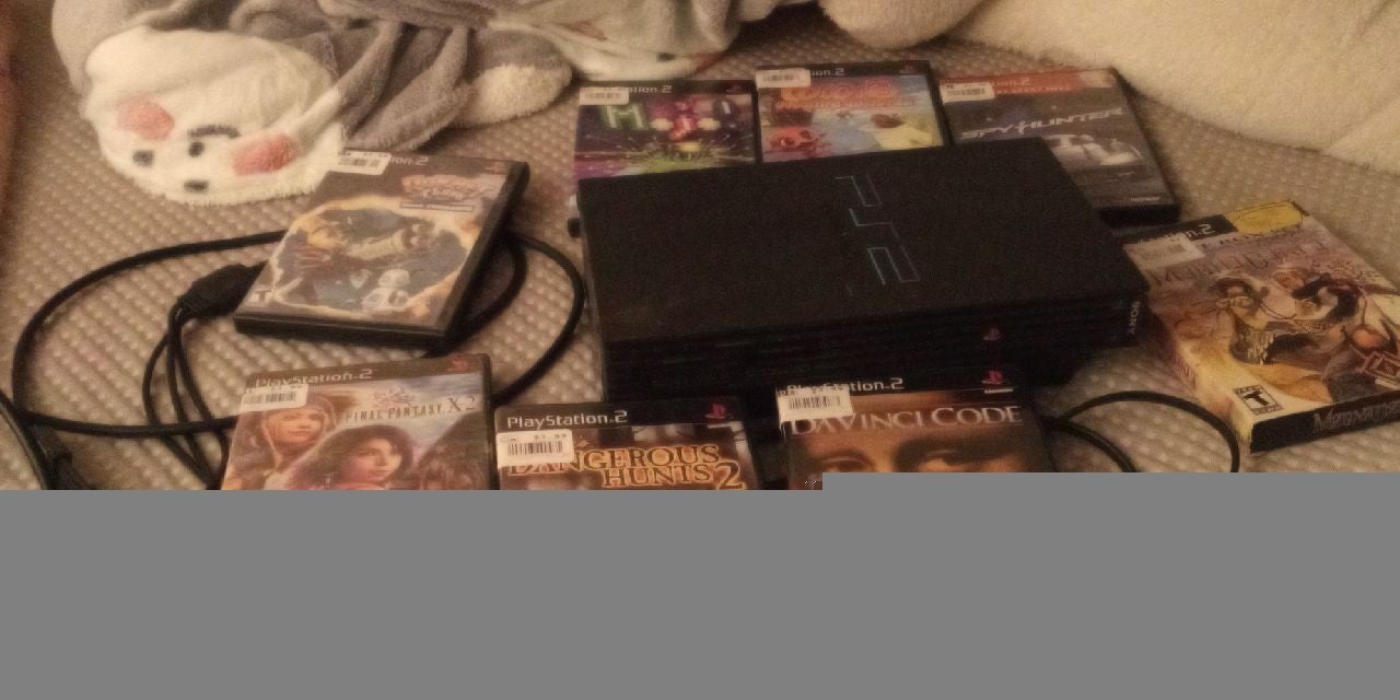 Playstation 2 with games