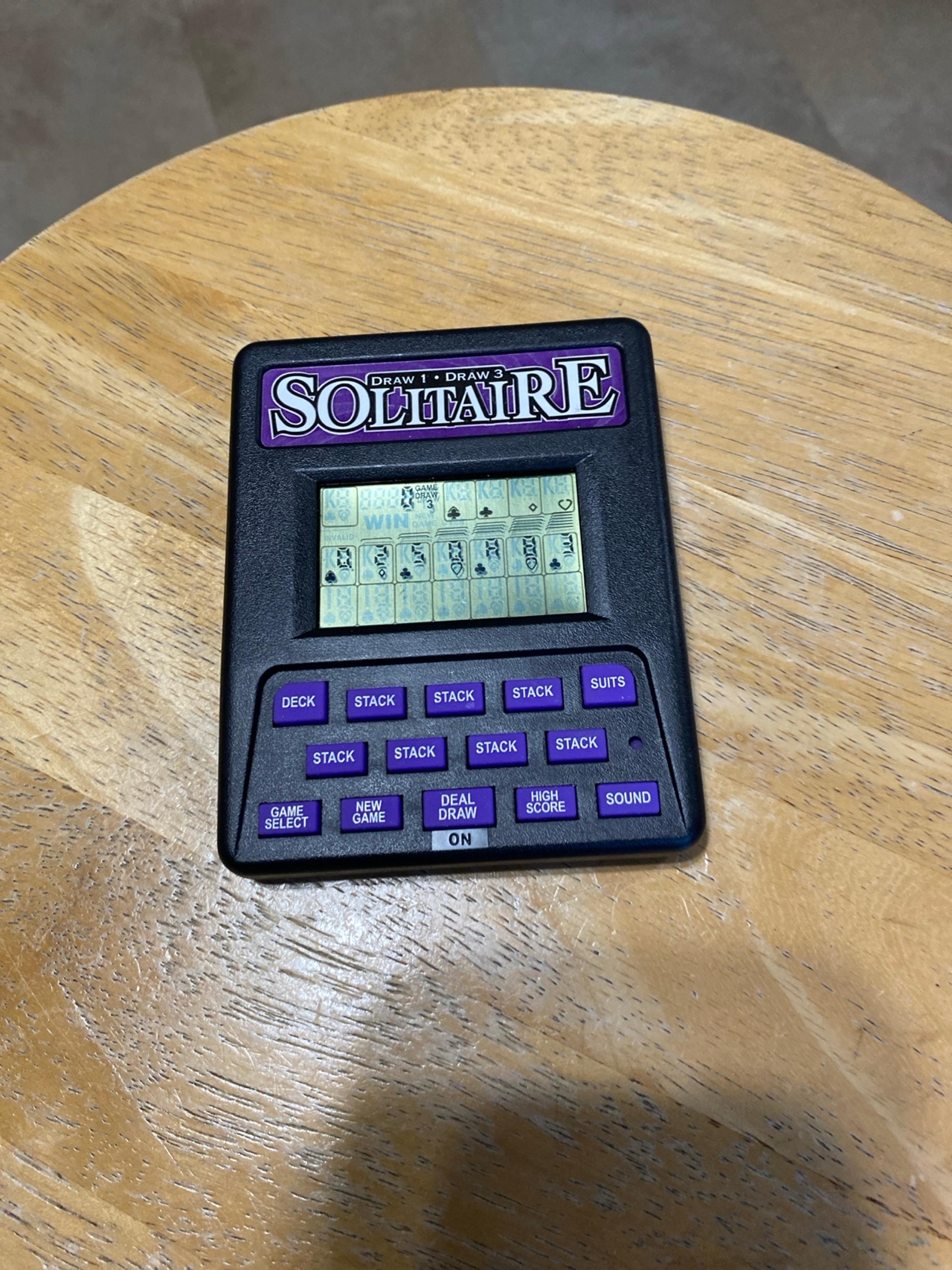 Vintage RecZone Solitaire Draw 1 Draw 3 Game Model CS 3000 Handheld Game