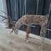 New Corporation 24 H Outdoor Rattan Grazing Reindeer Lawn Decoration