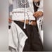 Free People Movement White Under The Sea Mesh Convertible Active Button Jacket