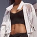 Free People Movement White Under The Sea Mesh Convertible Active Button Jacket