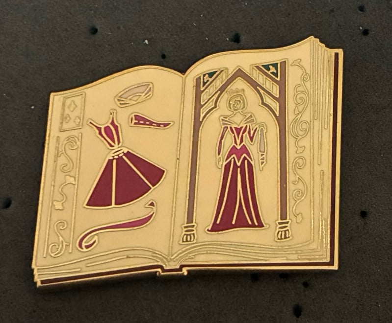 Sleeping Beauty Fantasy Dress Pattern Book Pin