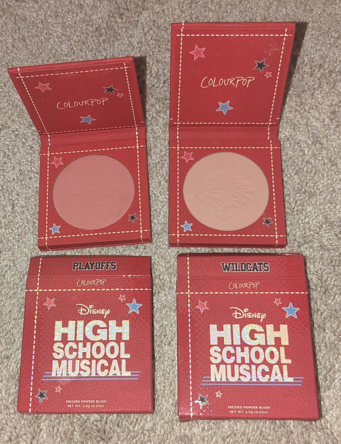 ColourPop High School Musical Blushes in Wildcats and Playoffs - NIB