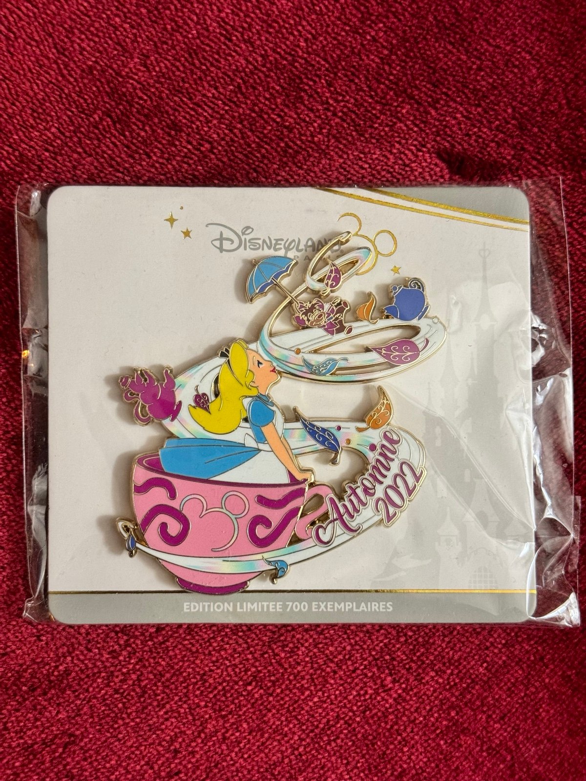 Disney Paris Alice In Wonderland Autumn 2022 Pin LE 700