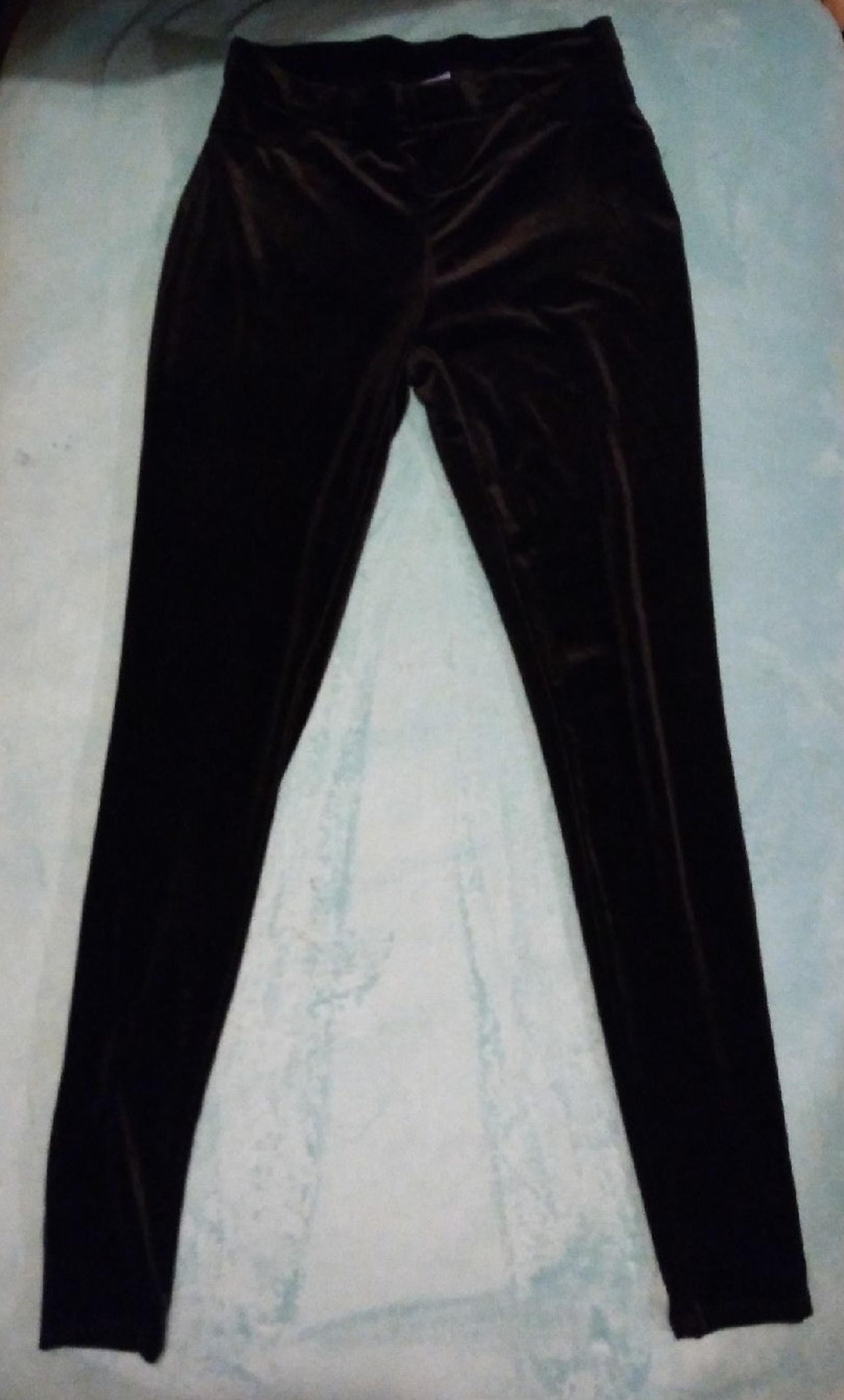 Black Suede Leggings
