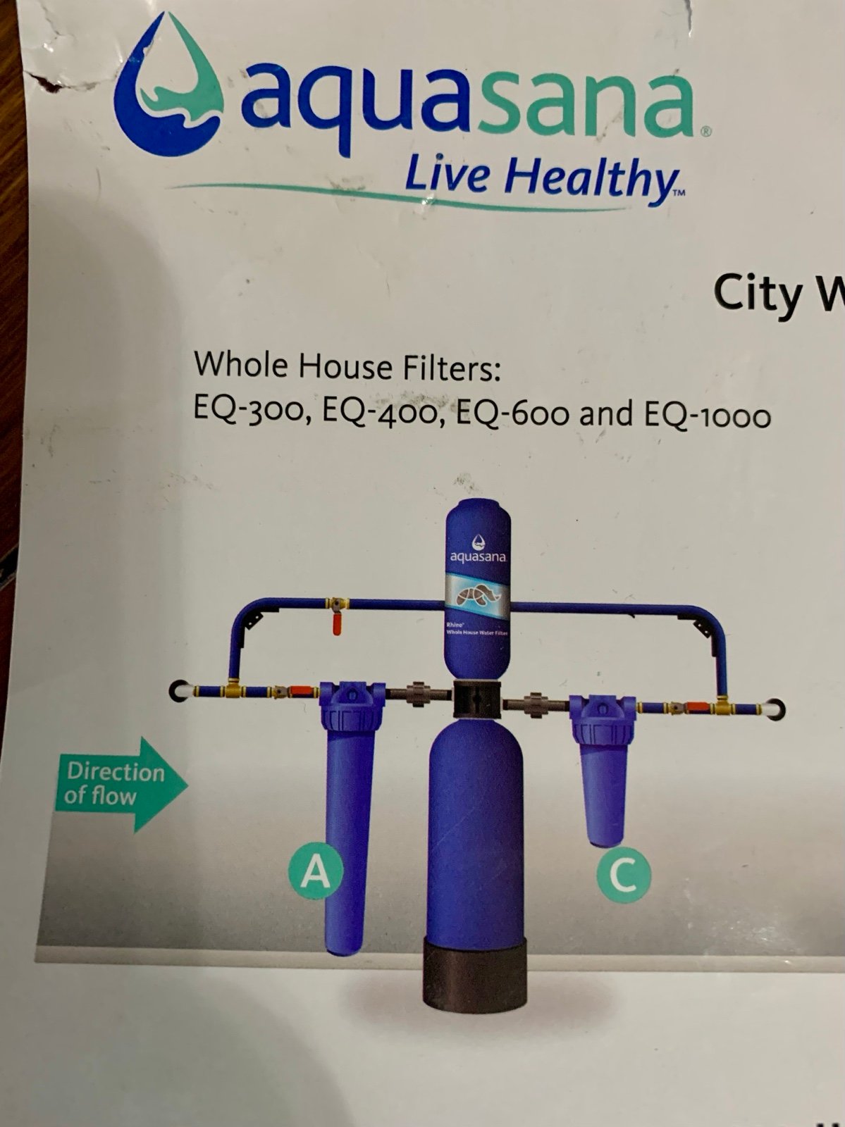 Aquasana Whole House Filter Pro Install Kit EQ Models New