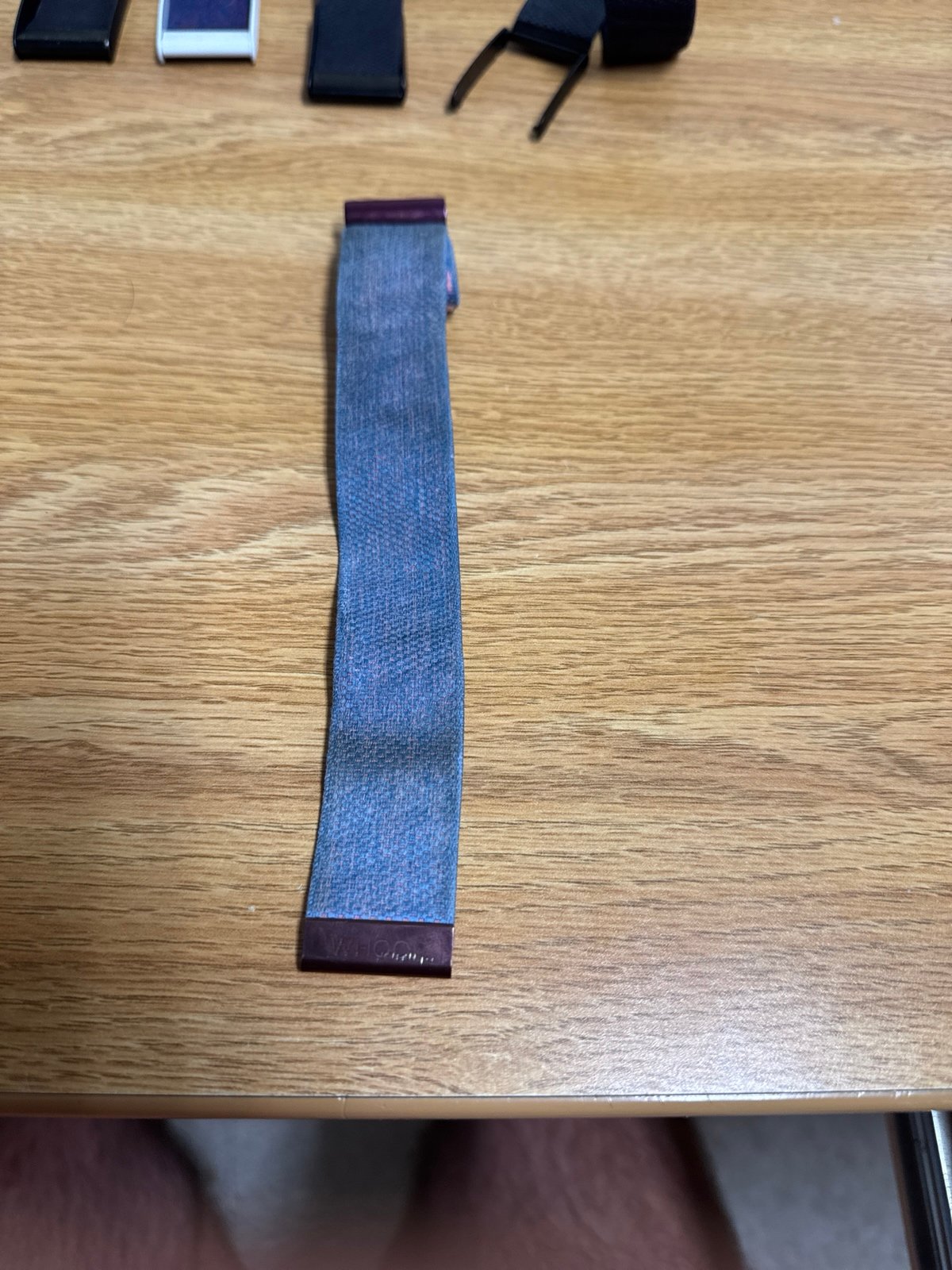 Whoop 4.0 band in light blue