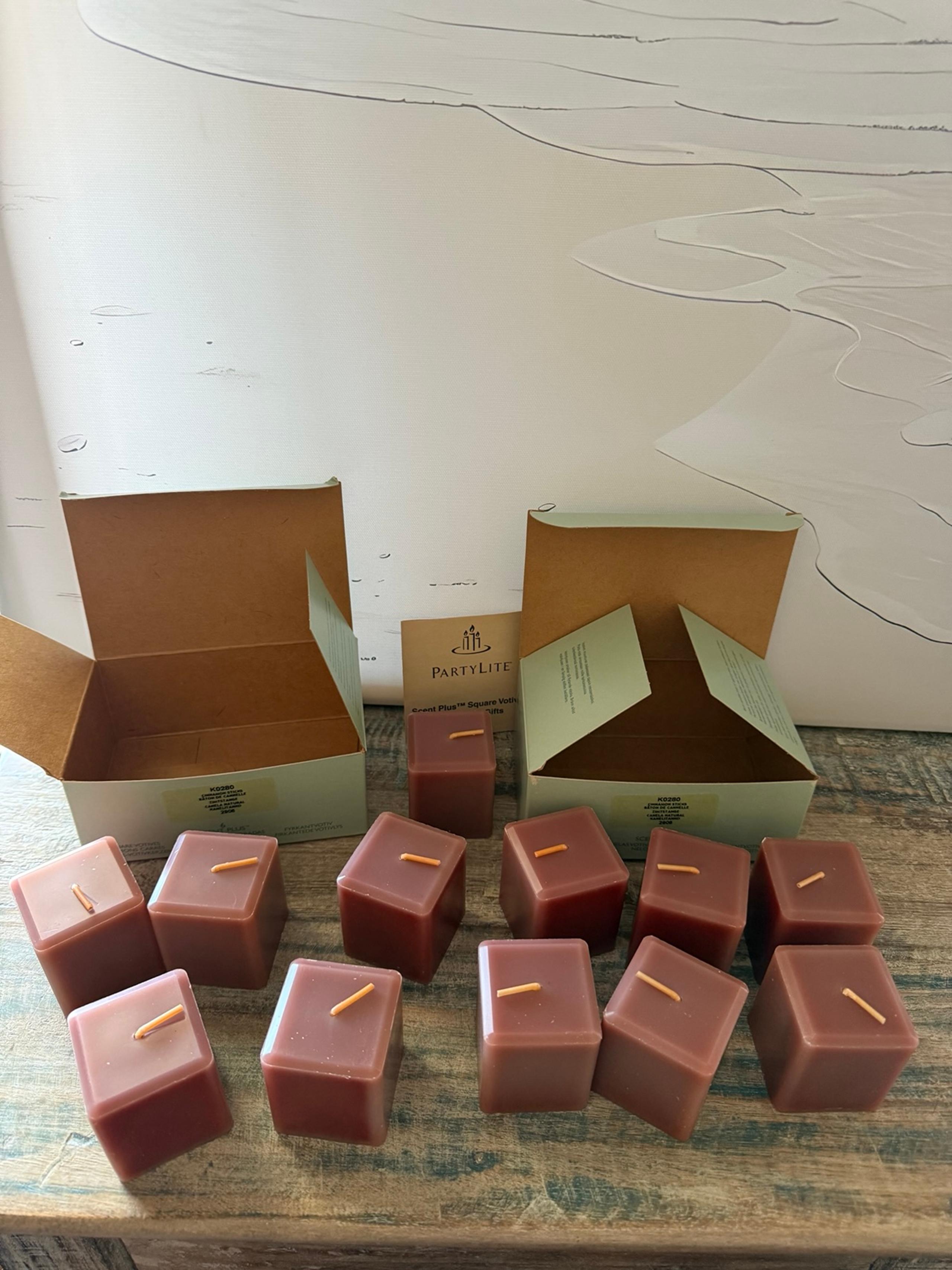 Partylite Candle Scent Plus Cinnamon Sticks NIB*************** 2-BOXES