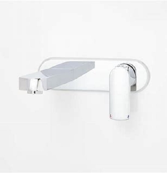Signature Hardware Lever Handle Wall Mounted Basin Faucet - Chrome 871-180C-CP