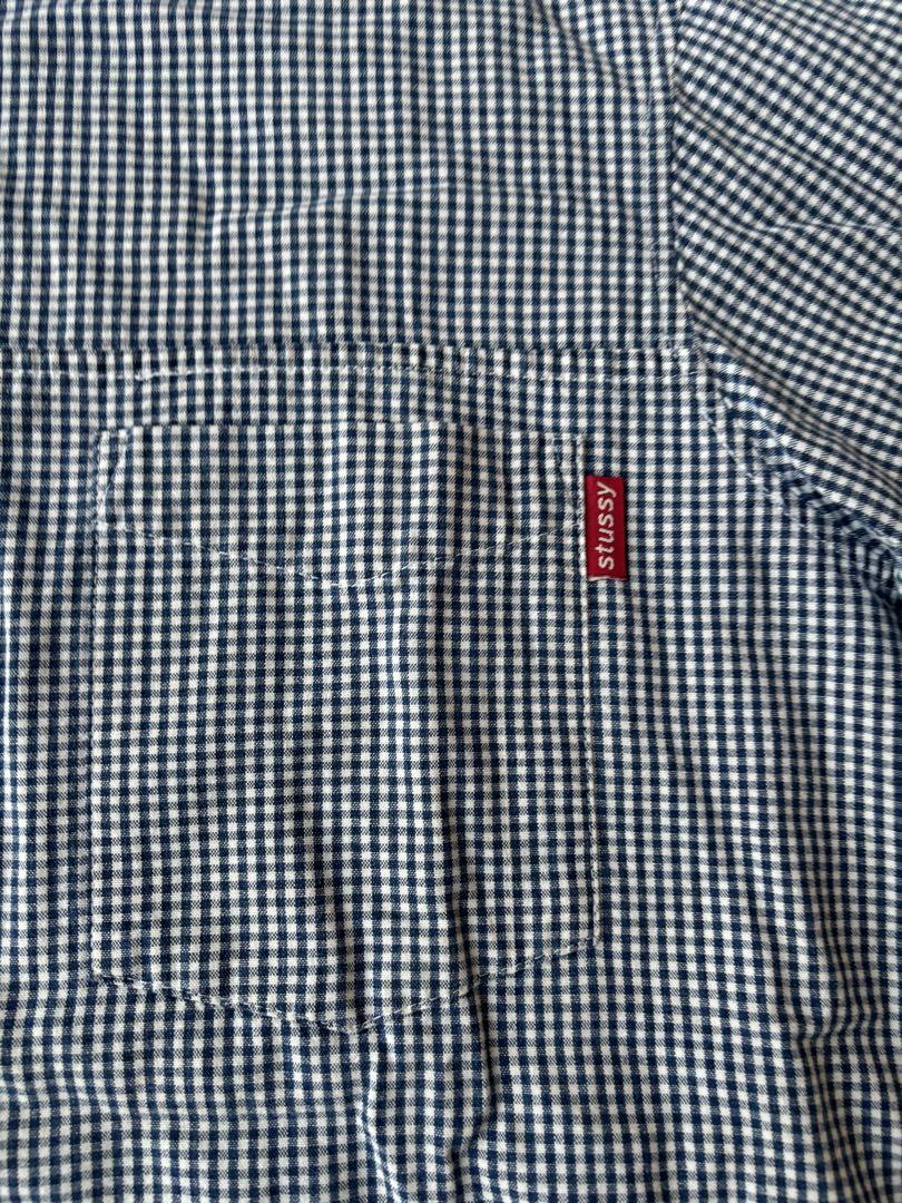 初売り 福袋 OLD STUSSY Hawaiian - Shirt Pullover Sleeve Short Check Gingham トップス