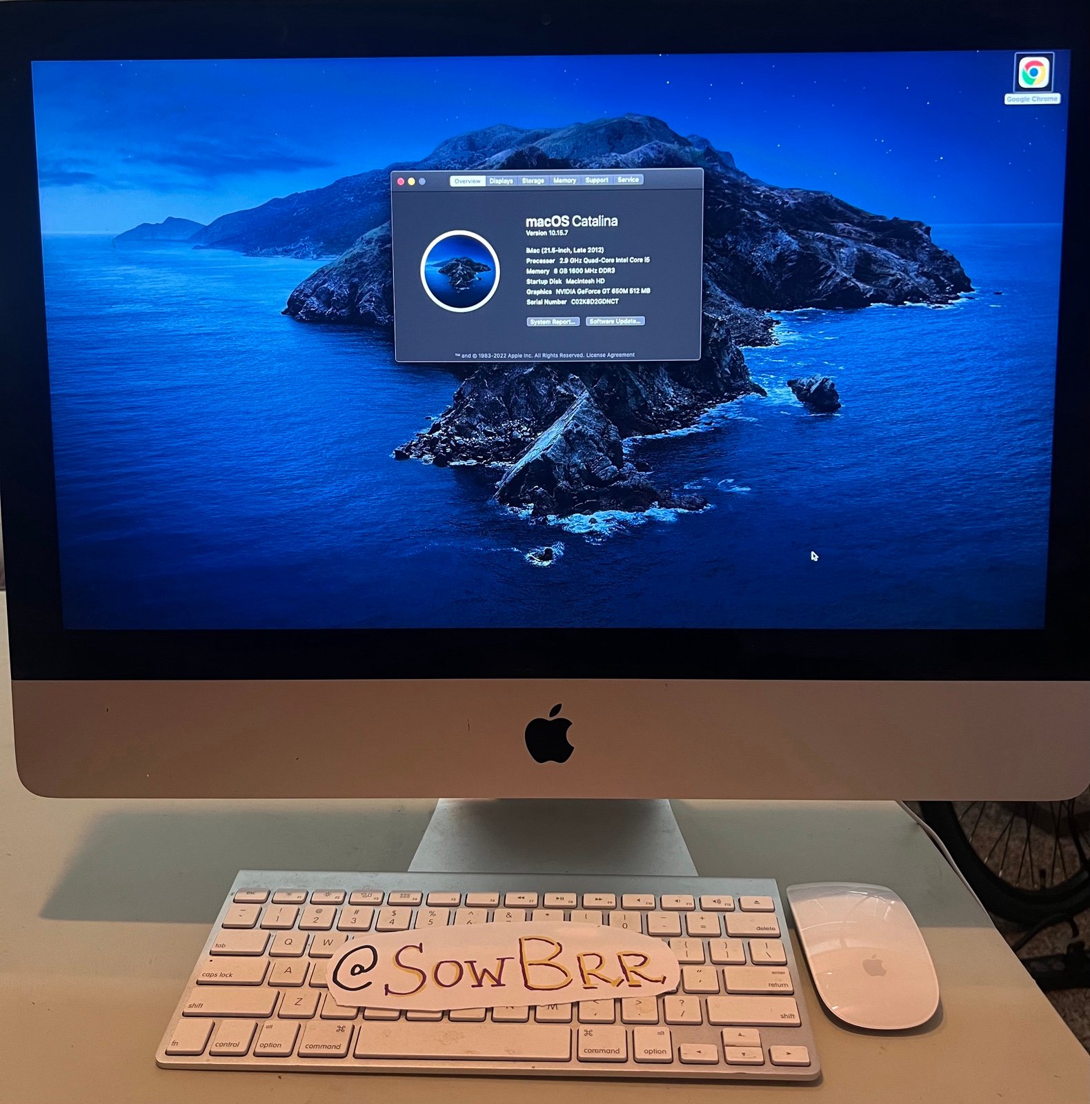 Apple iMac 21.5-inch, Late 2012