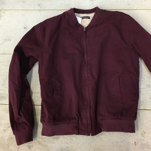 New Brandy Melville Sherpa Fleece Bomber Jacket