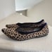 RARE RETIRED Rothys The Point Leopard Print Tan Women US 10 Luxury Flats