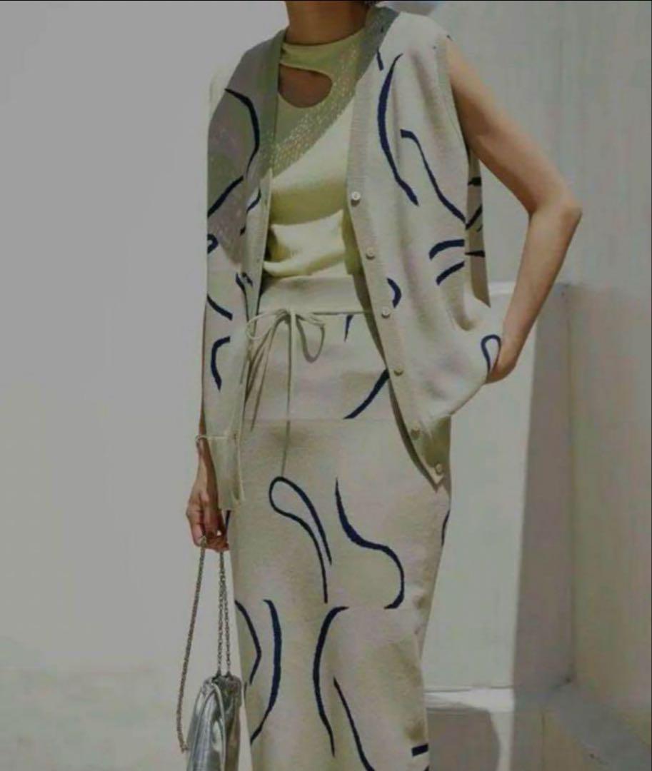 【日本製】 MEDI Vintage Ameri CURVE Other Sage Up Set Knit ART トップス