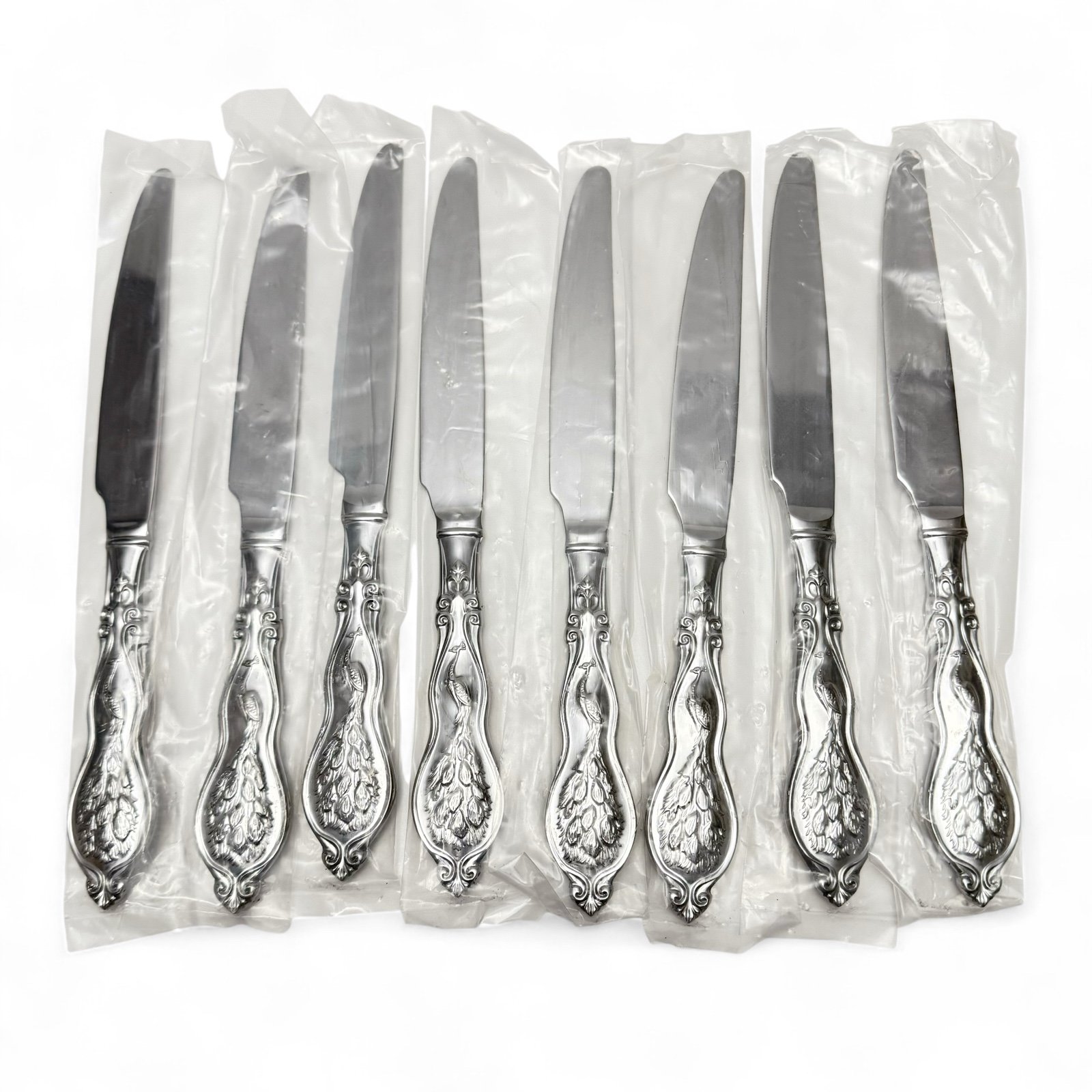 Wallace Peacock Set of 8 French Solid Knives Stainless Steel 18/10 NEW Set #2
