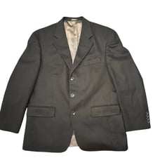 Oscar De La Renta Wool Cashmere Black Blazer Size 42S Men's Designer Formal