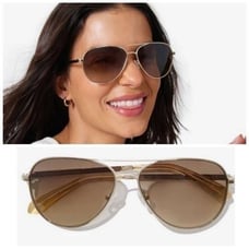 KATE SPADE NY Emma Aviator Sunglasses