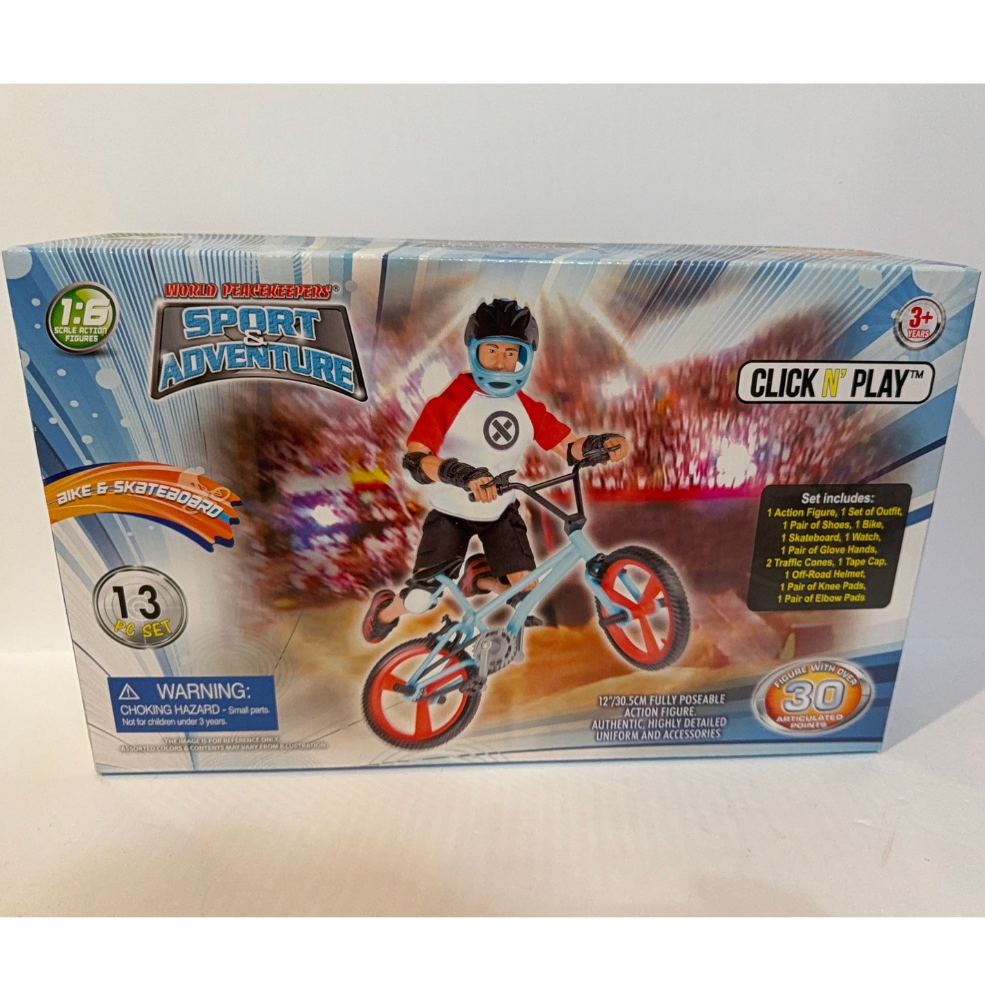 World Peacekeepers Sport Adventures Bike & Skateboard 1:6
