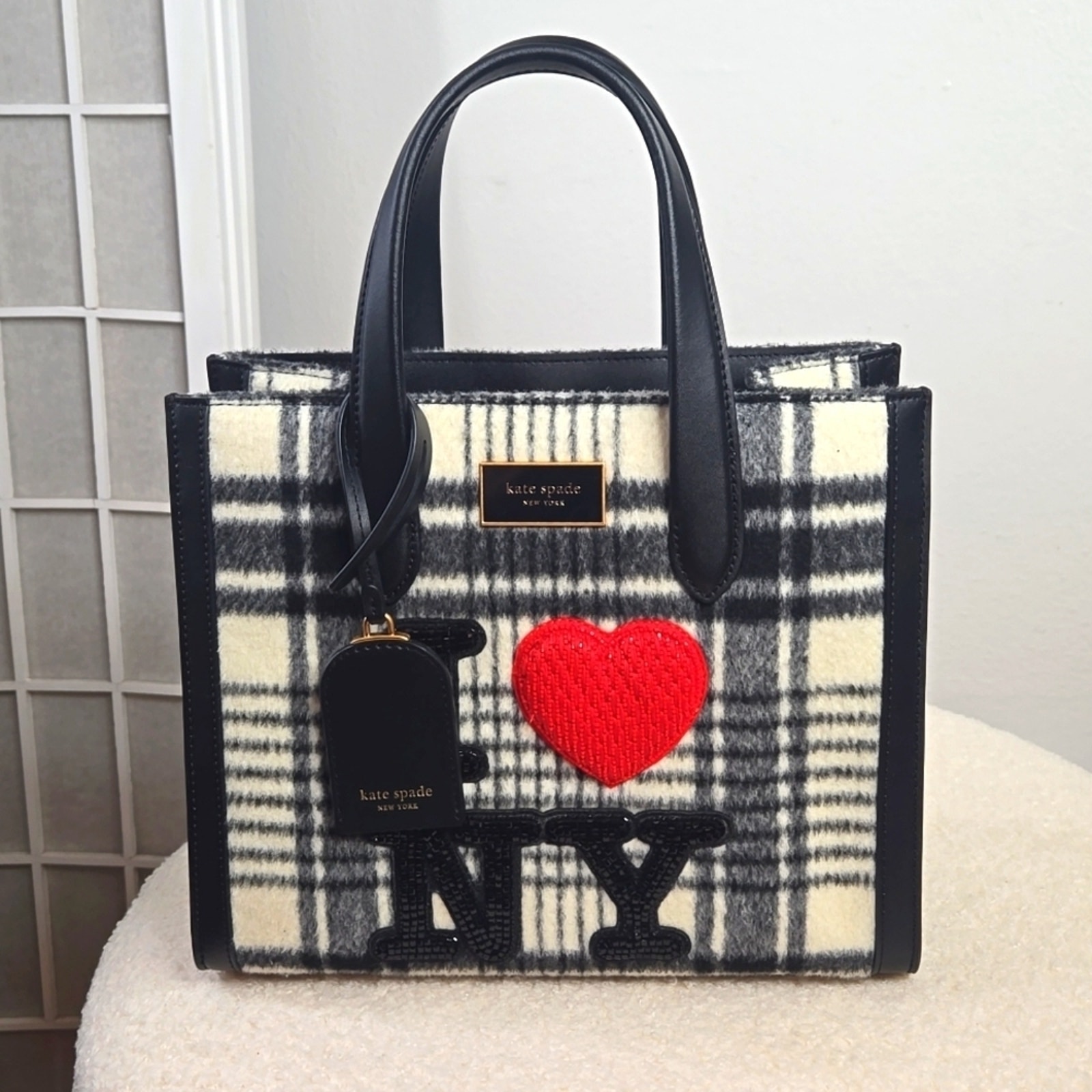Manhattan Studio Plaid Small Tote