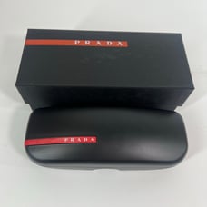 Prada Sport Small Black Sunglasses or Eyeglasses Case with Box and Cloth