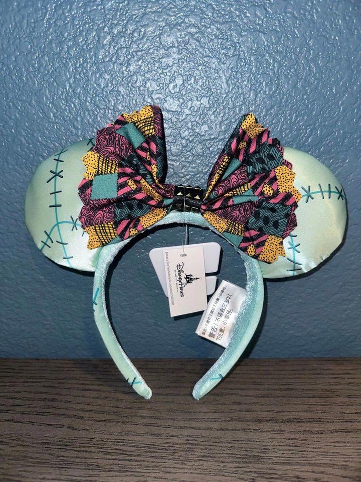 BNWT Disney Parks Nightmare Before Christmas Sally Minnie Mouse Ears Headband