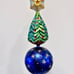 Christopher Radko Celestial Globe and Tree with Star Glass Christmas Ornament