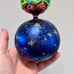 Christopher Radko Celestial Globe and Tree with Star Glass Christmas Ornament