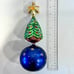 Christopher Radko Celestial Globe and Tree with Star Glass Christmas Ornament