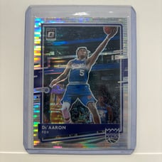 2020 Donruss OPTIC #23 De'AARON FOX TARGET BOX SET SLIVER PULSAR