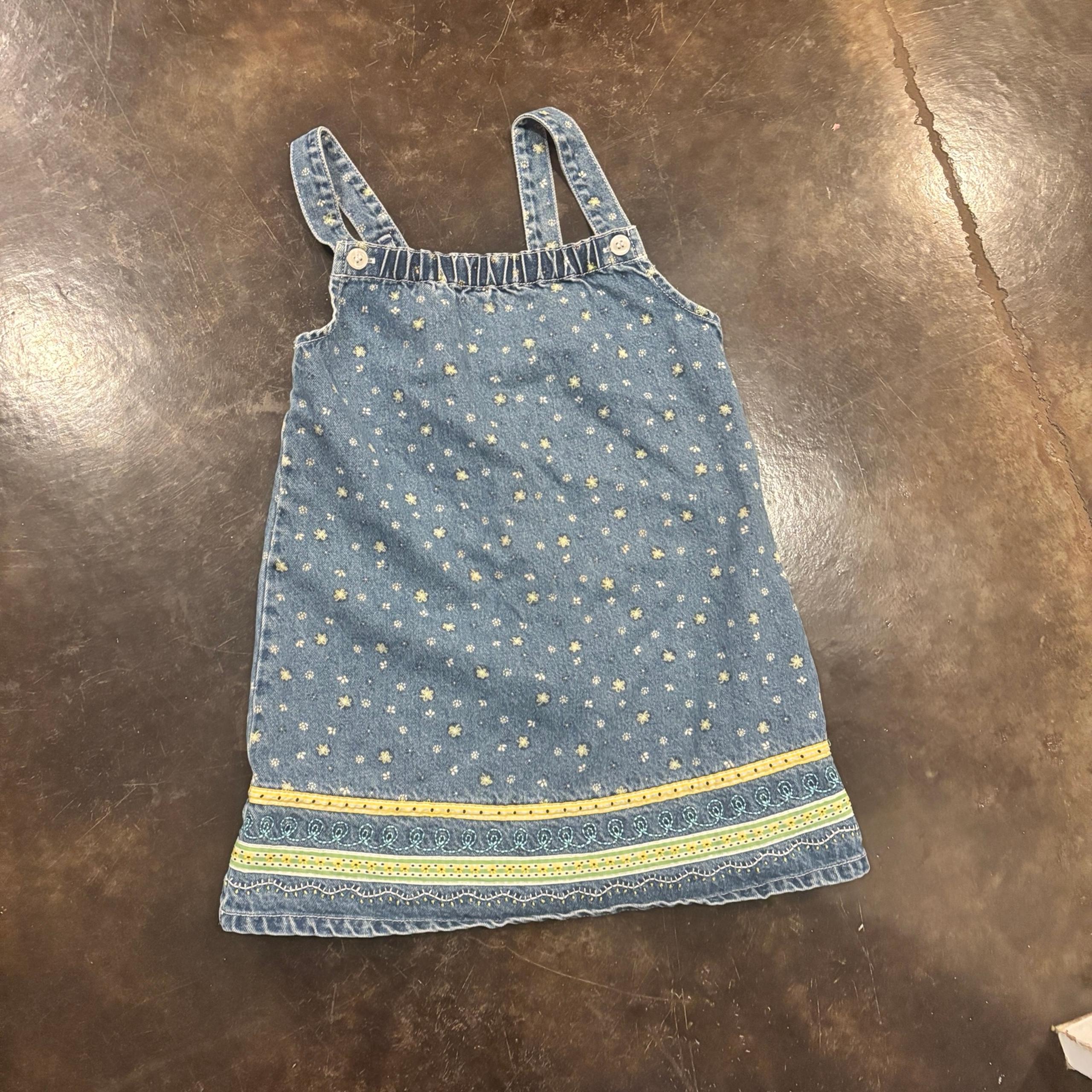 Gymboree Girls size 5 yrs Blue Denim Dress Vintage Y2K