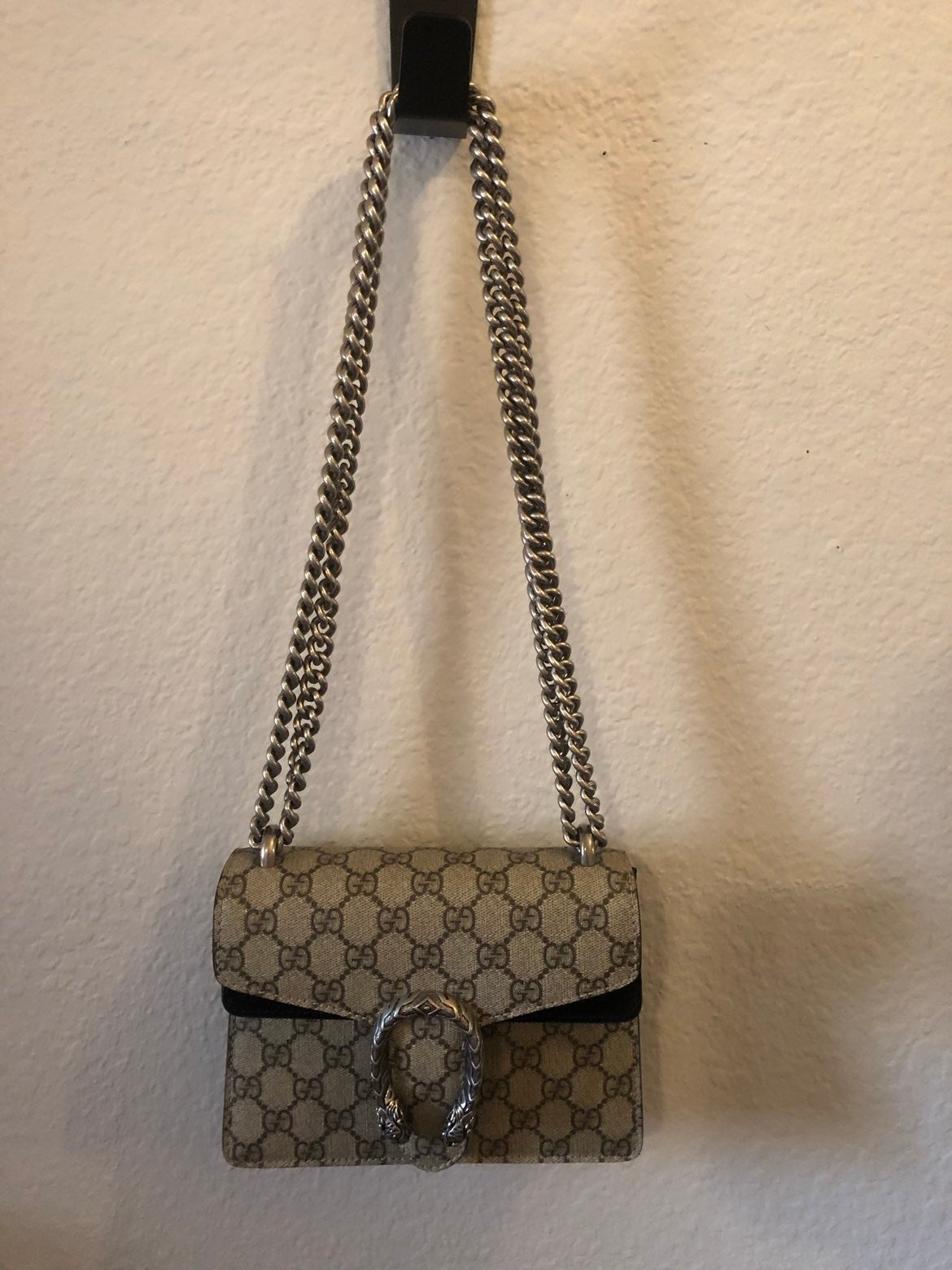 Gucci Brown Dionysus GG Coated Mini Canv