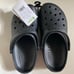 NWT Classic Crocs in Black Size 8 Women/6 Men