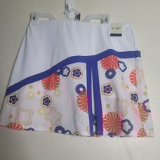 PENGUIN Blue White Peach Active Outdoor Golf Tennis Skort Size S