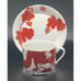 4 Vintage Fitz & Floyd FF Cinnabar Temple Dragon Porcelain Cups & Saucers 1975