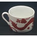 4 Vintage Fitz & Floyd FF Cinnabar Temple Dragon Porcelain Cups & Saucers 1975