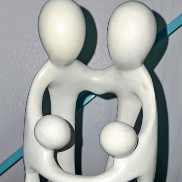 Generations Abstract Soap Stone Art Sculpture 9” Handcrafted Figurine from Kenya