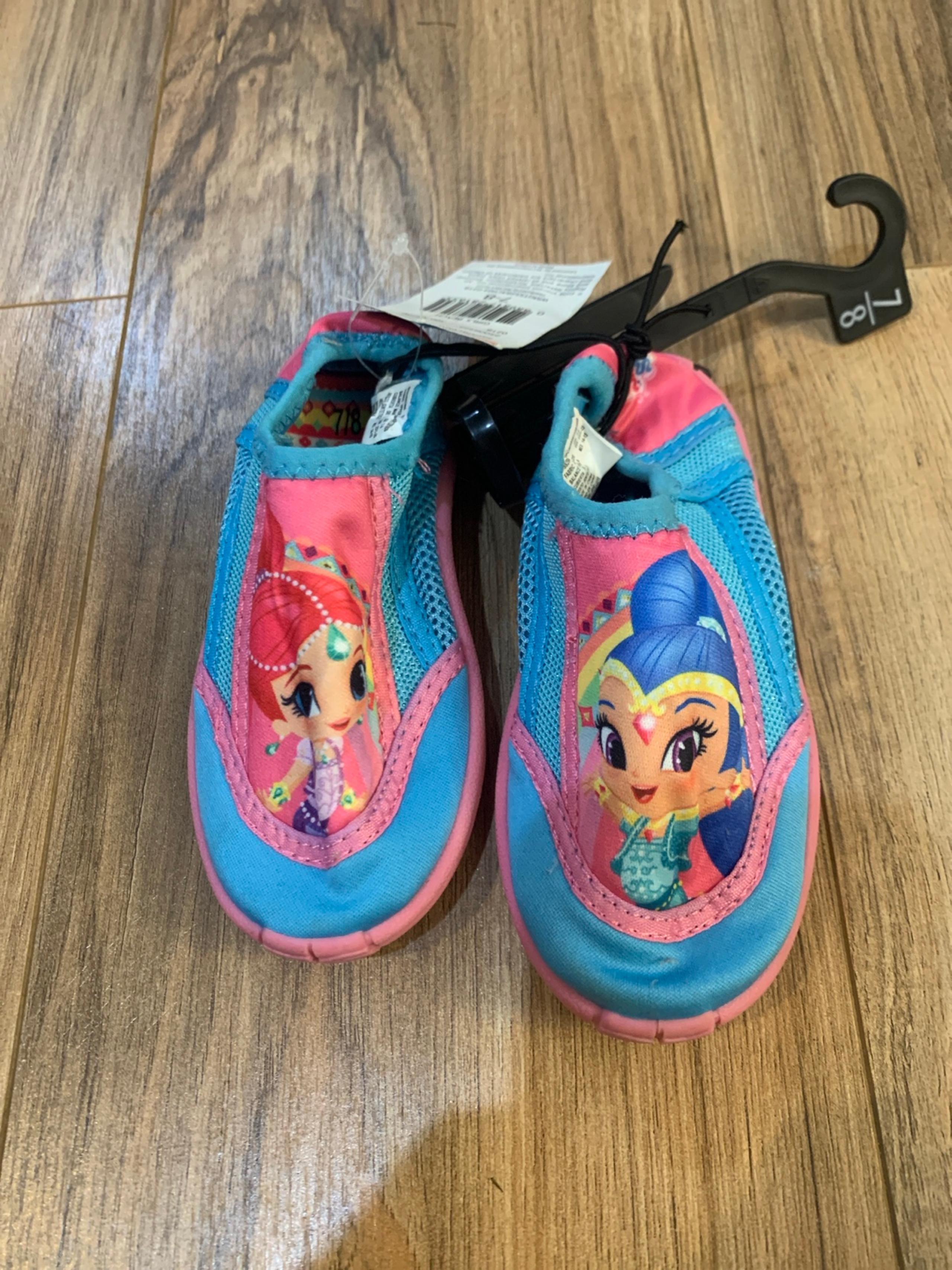 Shimmer & Shine Toddler Girls Water Shoes Size 7-8