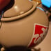 Kami ceramic teapot Choshinsui Ultra Divine Water has a chip in lid Dragonball D