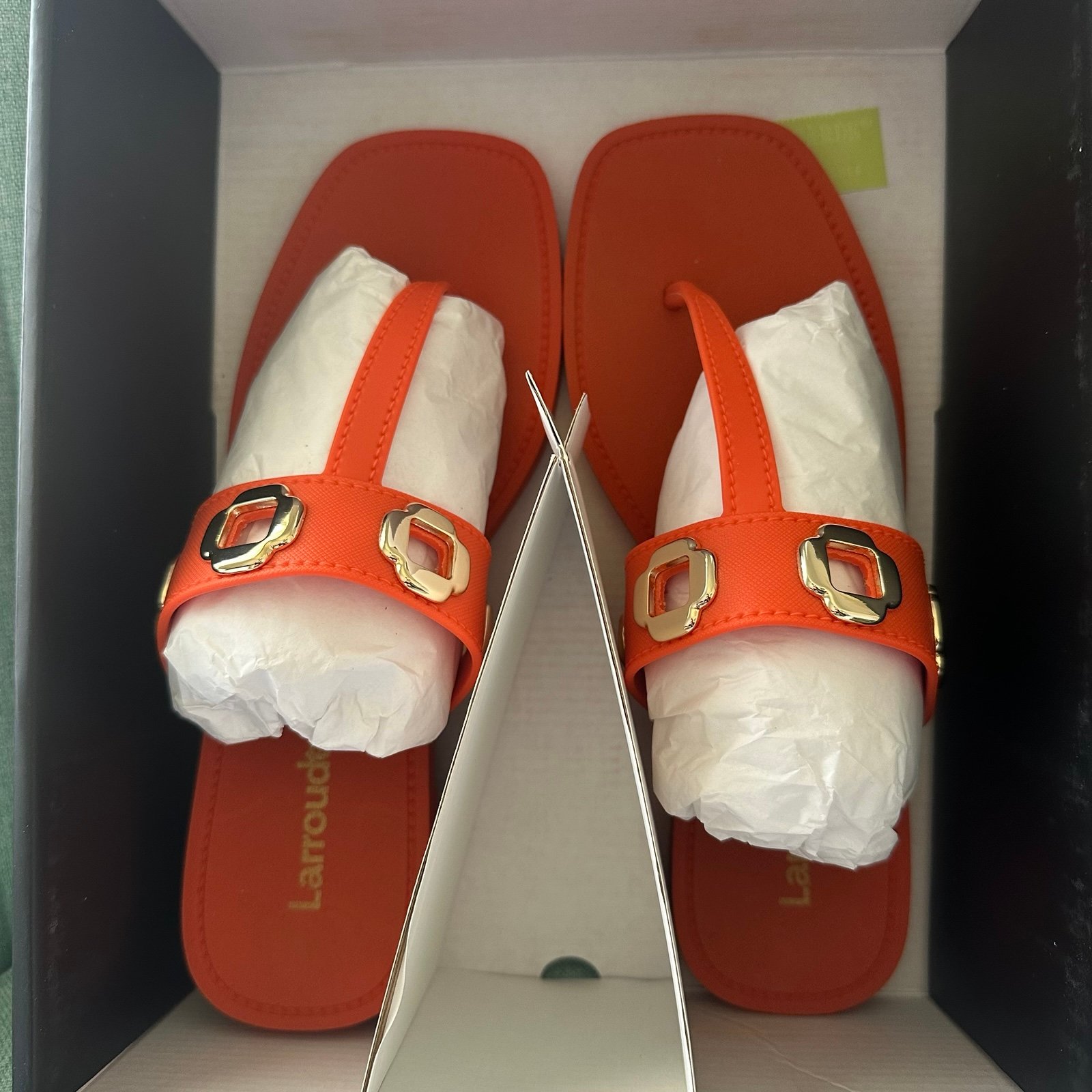 Larroude Women's Milan Thong Sandals Size 8/9