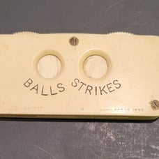 Celluloid Balls and Strikes Counter by Spalding