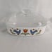 1975 Corning Ware Country Festival Friendship Blue Bird Quart Casserole